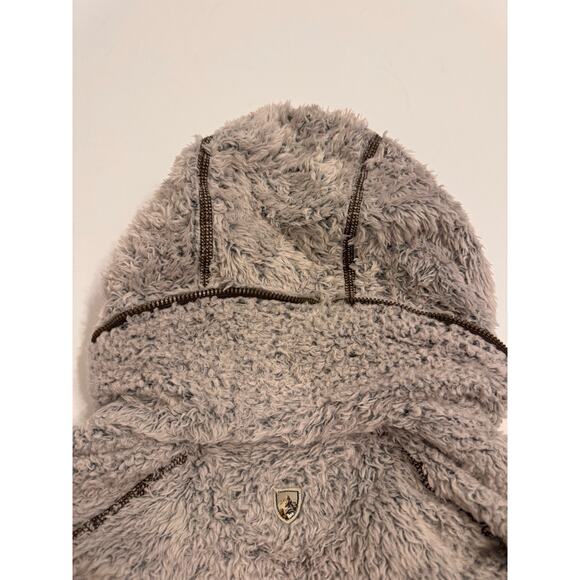 Kuhl Women's Flight Jacket Fleece Stone Size XS Italian Fleece Zip Away Hood - Picture 9 of 12